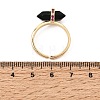Natural Black Agate Cuff Rings GG-CBA0B5A-03G-05-5