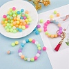 24Pcs 12 Colors Round Luminous Silicone Beads JX328A-01-5
