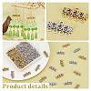   80Pcs 2 Colors Tibetan Style Alloy Chandelier Component Links FIND-PH0018-72-4