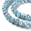 Opaque Baking Painted Glass Beads Strands X-EGLA-N006-006E-3