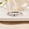 Rhodium Plated 925 Sterling Silver Adjustable Rings RJEW-S397-01P-03-2