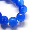 Baking Painted Imitation Jade Glass Round Bead Strands DGLA-Q021-4mm-33-2