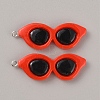 Opaque Resin Pendants RESI-WH0026-89D-1