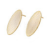 Brass Stud Earring Findings KK-N231-280-3