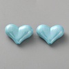 Electroplate Opaque Acrylic Beads MACR-WH0010-38B-1