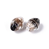 Two Tone Color Handmade Foil Glass Beads FOIL-Q001-01H-3