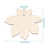 Undyed Wooden Big Pendant X-WOOD-TA0002-19-8
