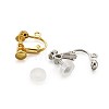 Brass Clip on Earring Findings DIY-TA0002-22-3