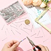 12 Styles 304 Stainless Steel Flat Head Pins & Eye Pin & Ball Head Pins STAS-YW0003-26-4