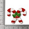 Printed Christmas Theme Acrylic Pendants OACR-L018-10A-3