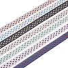 70 Yards 7 Colors Polka Dot Print Nylon Ribbons OCOR-TA0001-61-10