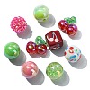 45Pcs 9 Styles Plastic Round Bead & Acrylic Beads Kits MACR-CJ0002-45-8