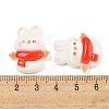 Christmas Rabbit Theme Opaque Resin Decoden Cabochons CRES-B022-04B-3