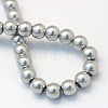 Baking Painted Pearlized Glass Pearl Round Bead Strands HY-Q003-10mm-34-4