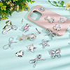 Plastic Rhinestone & ABS Plastic Imitation Pearl Cabochons & Alloy Pendants Findings Kits DIY-SC0033-93-4
