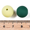 Rubberized Style Imitated Silicone Acrylic Beads MACR-T048-01A-08-3