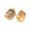 304 Stainless Steel Shell Pendants STAS-F345-01E-G-2