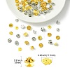 50Pcs 2 Colors Brass Butterfly Clutches Pin Backs KK-CJ0002-54-2