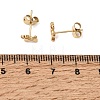 304 Stainless Steel Stud Earrings SA-CBABF3F-14G-01-5