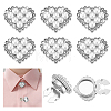 6Pcs Alloy Cufflinks HJEW-PH02576-1