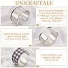 2Pcs Alloy Grooved Bangles FIND-UN0015-98B-4
