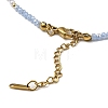 Glass Beaded Necklaces NJEW-P297-01G-02-3