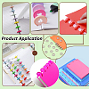Wheat Straw Mushroom Hole Loose Leaf Ring Round Binder Discs FIND-WH0366-315B-5