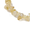 Natural Citrine Chips Stretch Bracelets for Women Men BJEW-JB11341-01-4