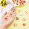 60Pcs 12 Styles Opaque Epoxy Resin Decoden Cabochons FIND-SC0003-25-3