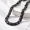 304 Stainless Steel Box Chains Bracelets for Women Men BJEW-A031-04A-AS-5