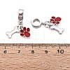 Alloy Enamel European Dangle Charms FIND-Q121-01B-P-3