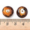 Handmade Gold Sand Lampwork Beads Strands X-LAMP-Q045-08A-04-4