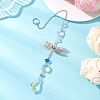 Glass Teardrop Hanging Suncatchers HJEW-JM04755-03-1