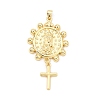 Brass Big Pendants KK-CBA459D-02G-02-1