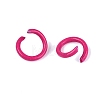 Spray Painted Iron Open Jump Rings IFIN-T017-04C-09-2