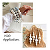 Craftdady 80Pcs 4 Style Spray Painted Natural Theaceae Wood Beads WOOD-CD0001-15-9