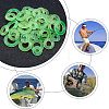 SUPERFINDINGS 100Pcs 5 Style Plastic Wacky Worms O-Rings for Wacky Rigging FIND-FH0001-88-5