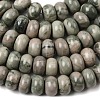 Natural Green Wood Lace Stone Wooden Jasper Beads Strands G-A280-A29-02-4