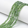 Electroplate Transparent Glass Beads Strands EGLA-A034-T4mm-E01-1