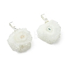 Natural Sunflower Druzy Agate  Pendants PALLOY-JF05396-2