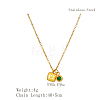 Simple Stainless Steel Square Pendant Necklaces for Women's Daily Wear QS9194-2-4