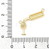 Brass Micro Pave Cubic Zirconia Pendants KK-G522-48G-2