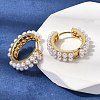 Round Brass Hoop Earrings EJEW-H180-11G-3