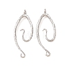 Textured Brass Connect Charms KK-CBAD6B8-02P-1
