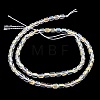 Electroplate Transparent Glass Beads Strands GLAA-C029-02A-10-3