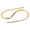 304 Stainless Steel Twist Chain Necklaces for Women NJEW-G140-08A-G-2