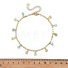 Ocean Natural Shell Chip and 304 Stainless Steel Shell Shape Tassel Paperclip Chain Necklaces for Women AJEW-AN00810-7