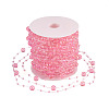 Acrylic Round Beaded Link Chains DIY-MB0007-001E-3