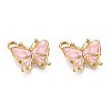 Light Gold Plated Alloy Charms X-ENAM-T009-03E-2
