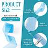 2Rolls Polyester Hot-fix Rhinestone Raw Edges Ribbon OCOR-TA0003-95K-4